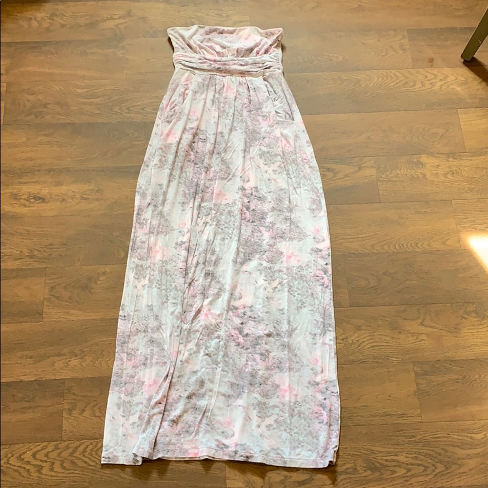 Strapless maxi dress